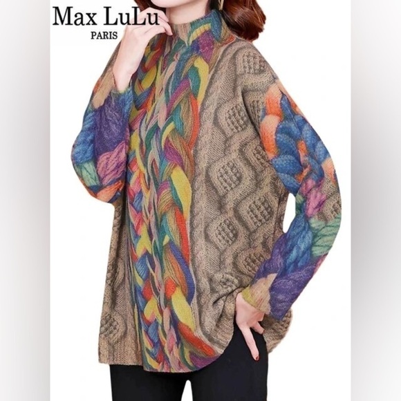 Max LuLu Sweaters - Max LuLu Paris Max Korean Style Turtleneck One Size NWT